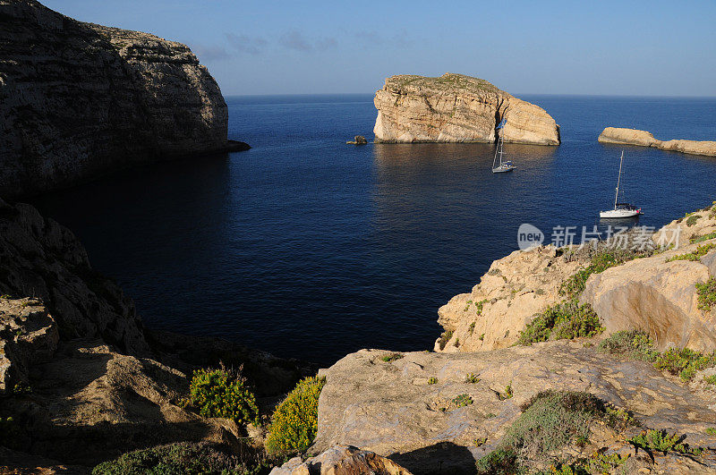 Dwejra Gozo,马耳他群岛。